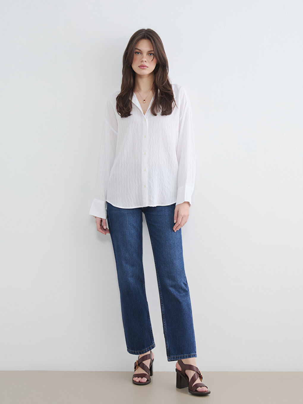 İndigo Straight Fit Kadın Jean Pantolon	