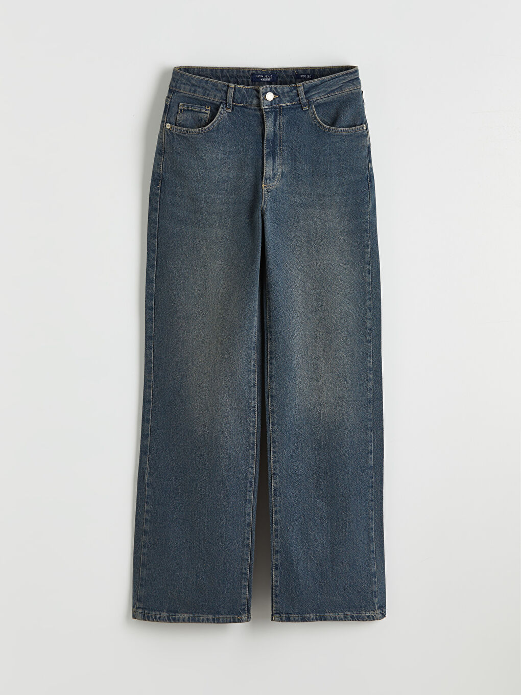 İndigo Wideleg Kadın Jean Pantolon