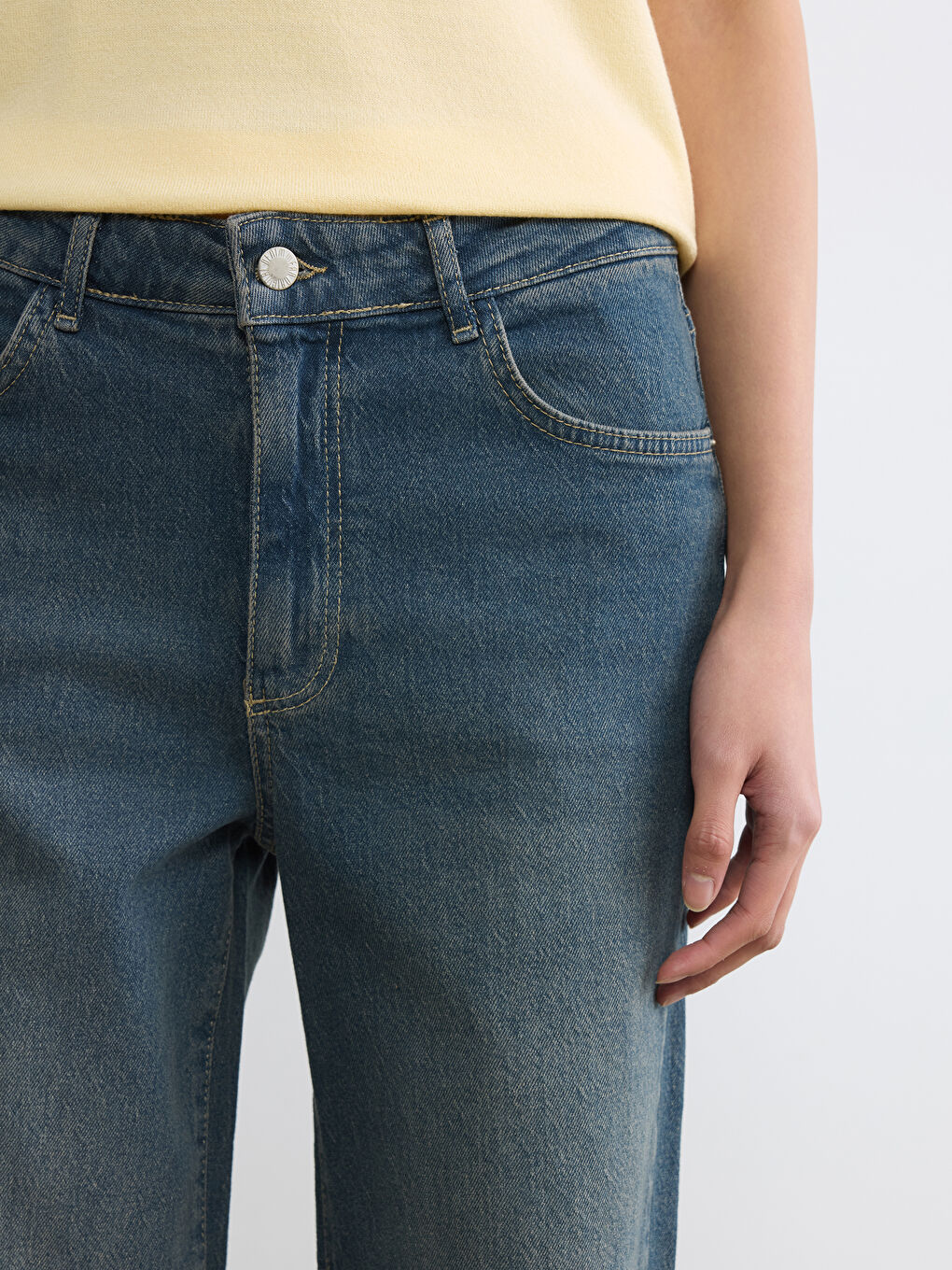 Әйелдер ИНДИГО Джинсы шалбар-2