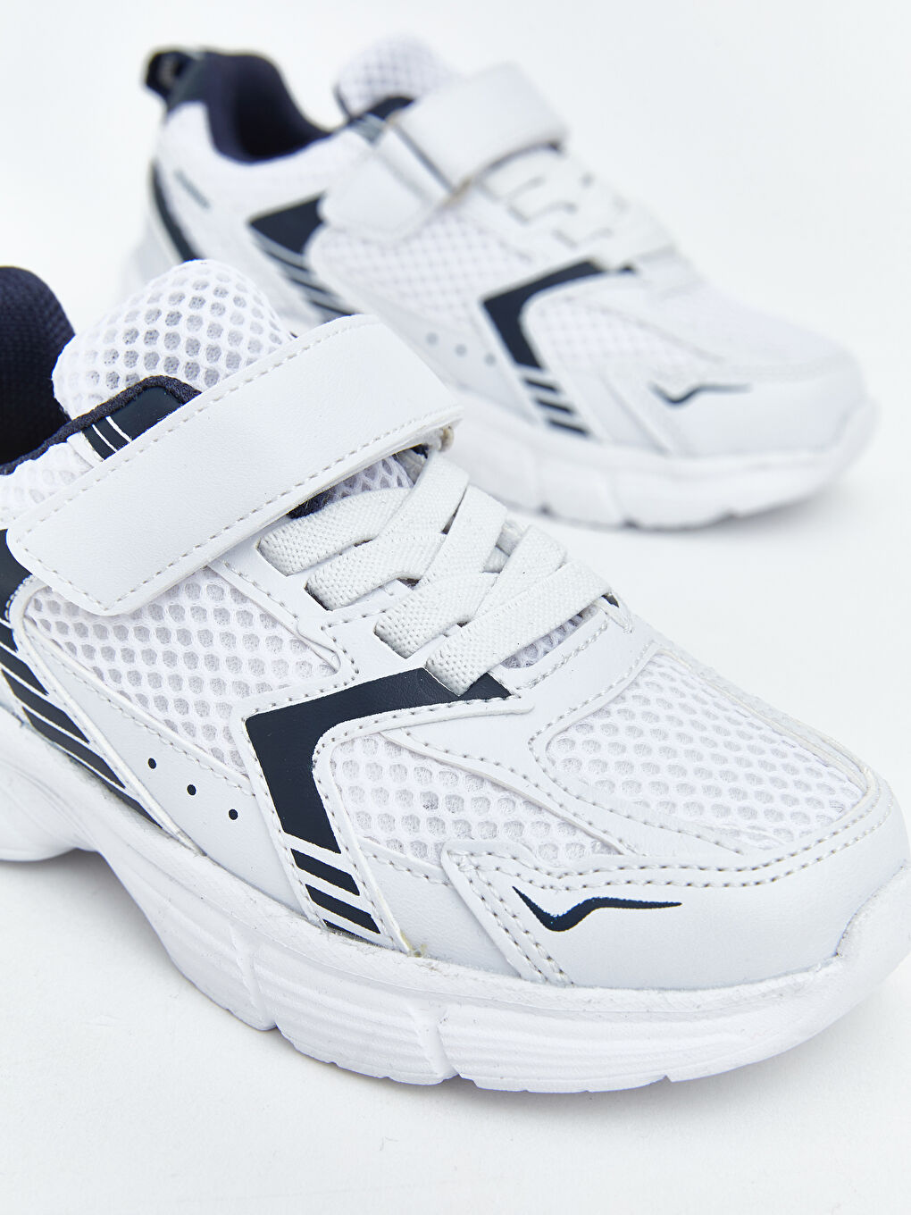 Beyaz Fileli Erkek Bebek Spor Ayakkabı-2