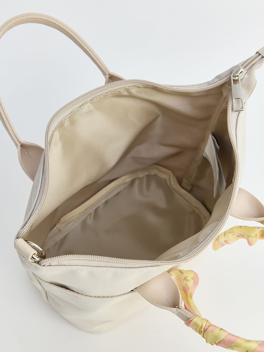 Ekru Çıkarılabilir Askılı Kız Çocuk Omuz Çantası-2