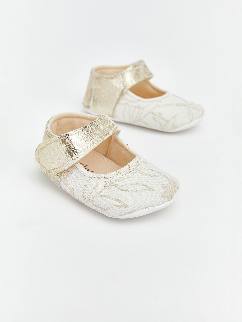 Bej Kız Bebek İlk Adım Ayakkabısı-2