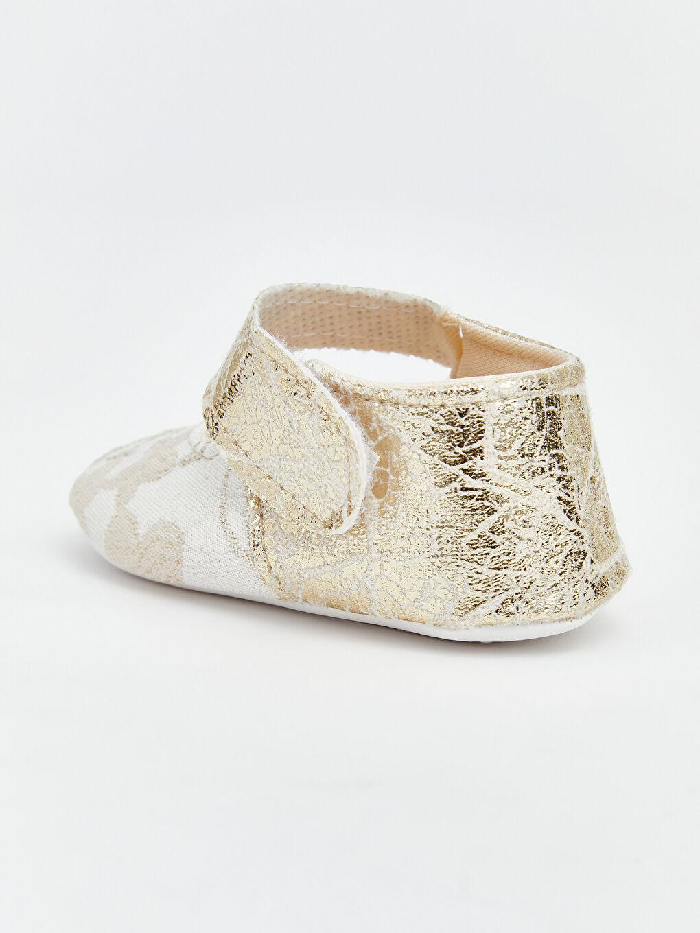 Bej Kız Bebek İlk Adım Ayakkabısı-4