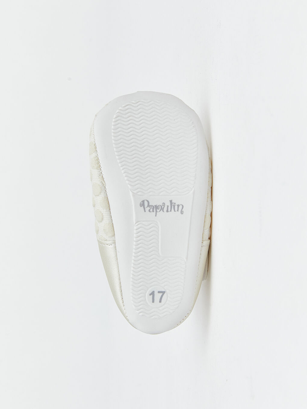 Ekru Cırt Cırtlı Kız Bebek Babet-3