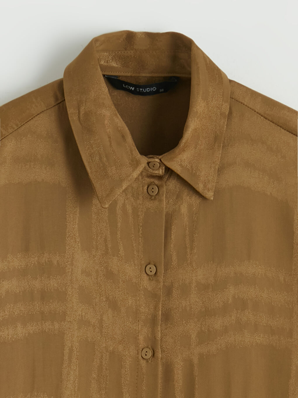 Yeşil Desenli Kadın Gömlek-5