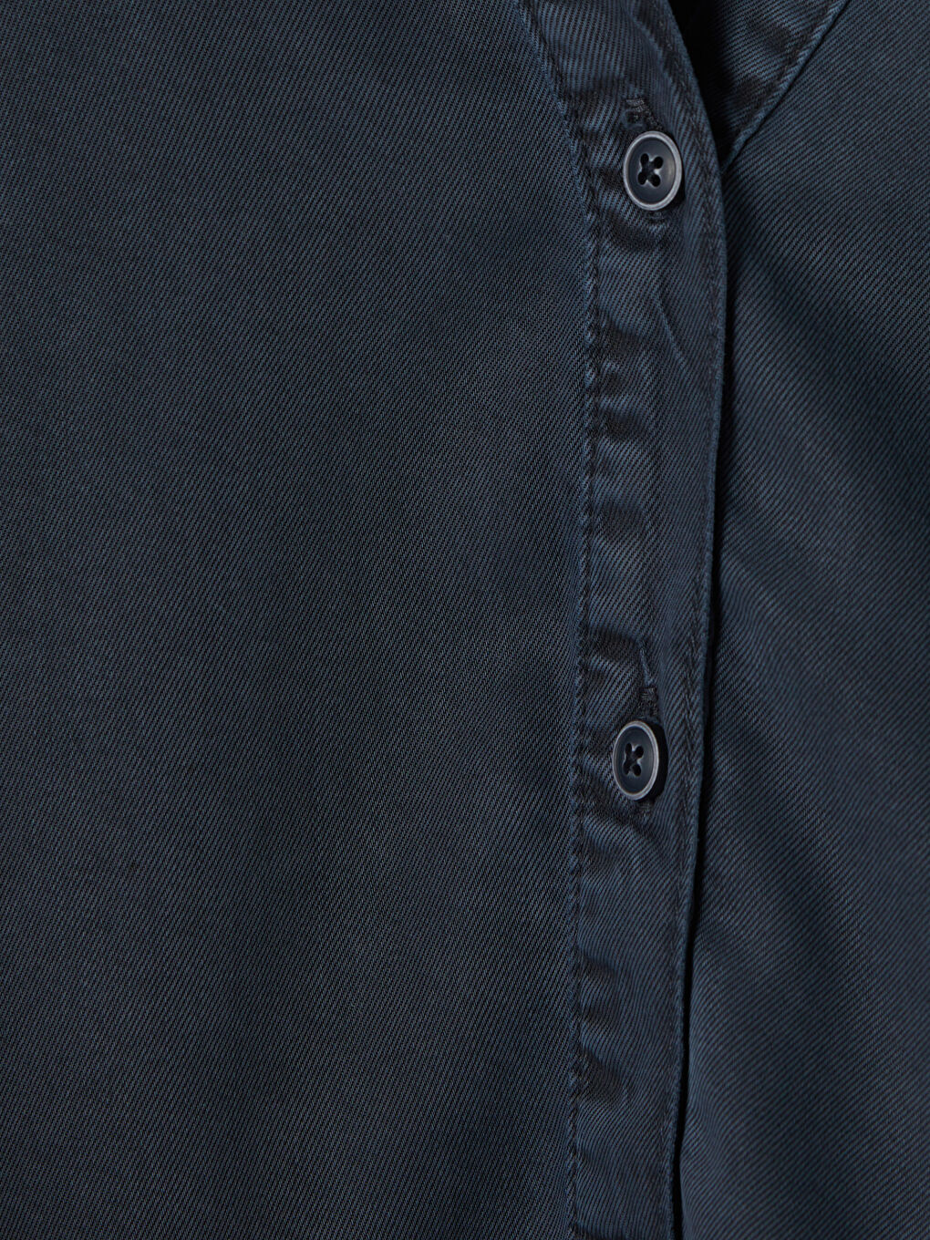 Lacivert Oversize Kadın Jean Gömlek-6