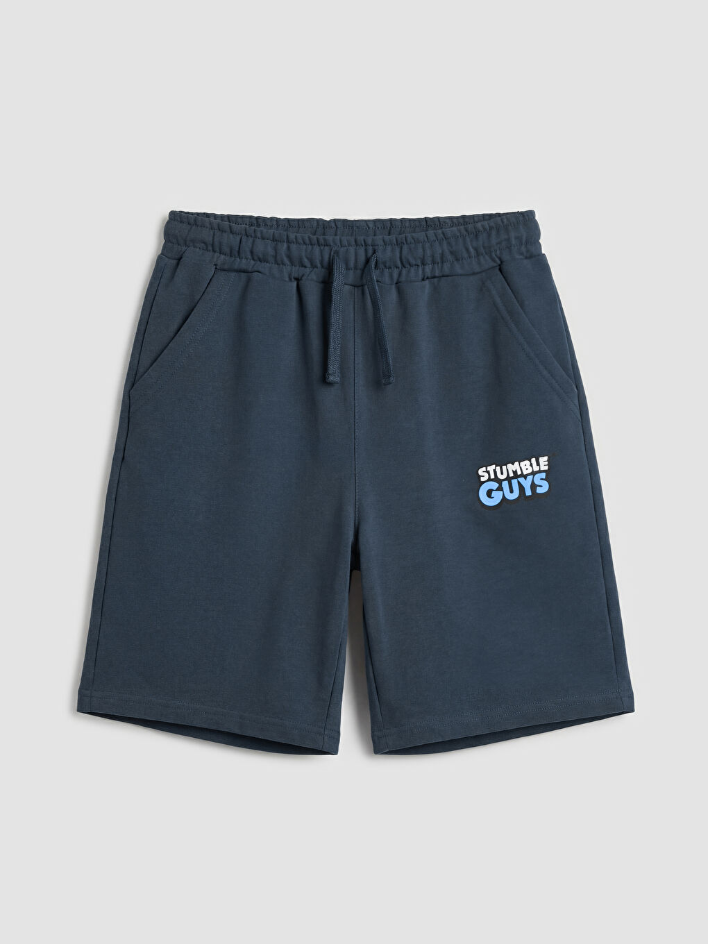 Lacivert Erkek Çocuk Stumble Guys Baskılı Şort