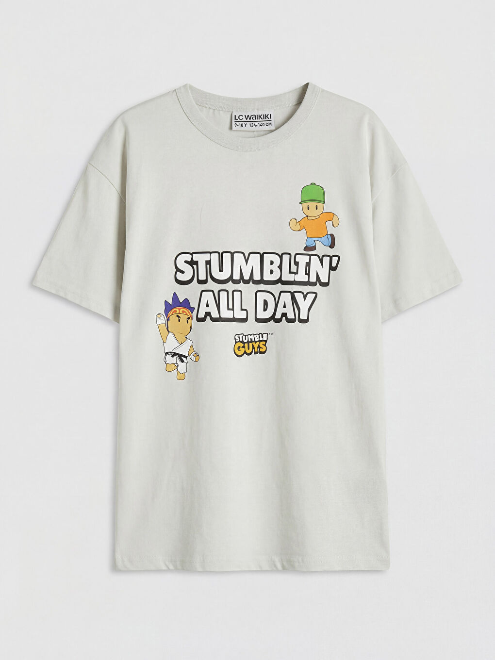 Tricou și pantaloni scurți băieți imprimate Stumble Guys-1