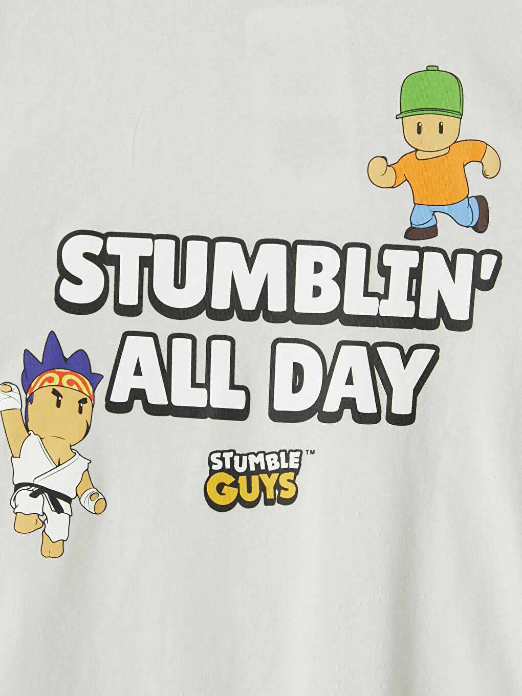 Tricou și pantaloni scurți băieți imprimate Stumble Guys-5