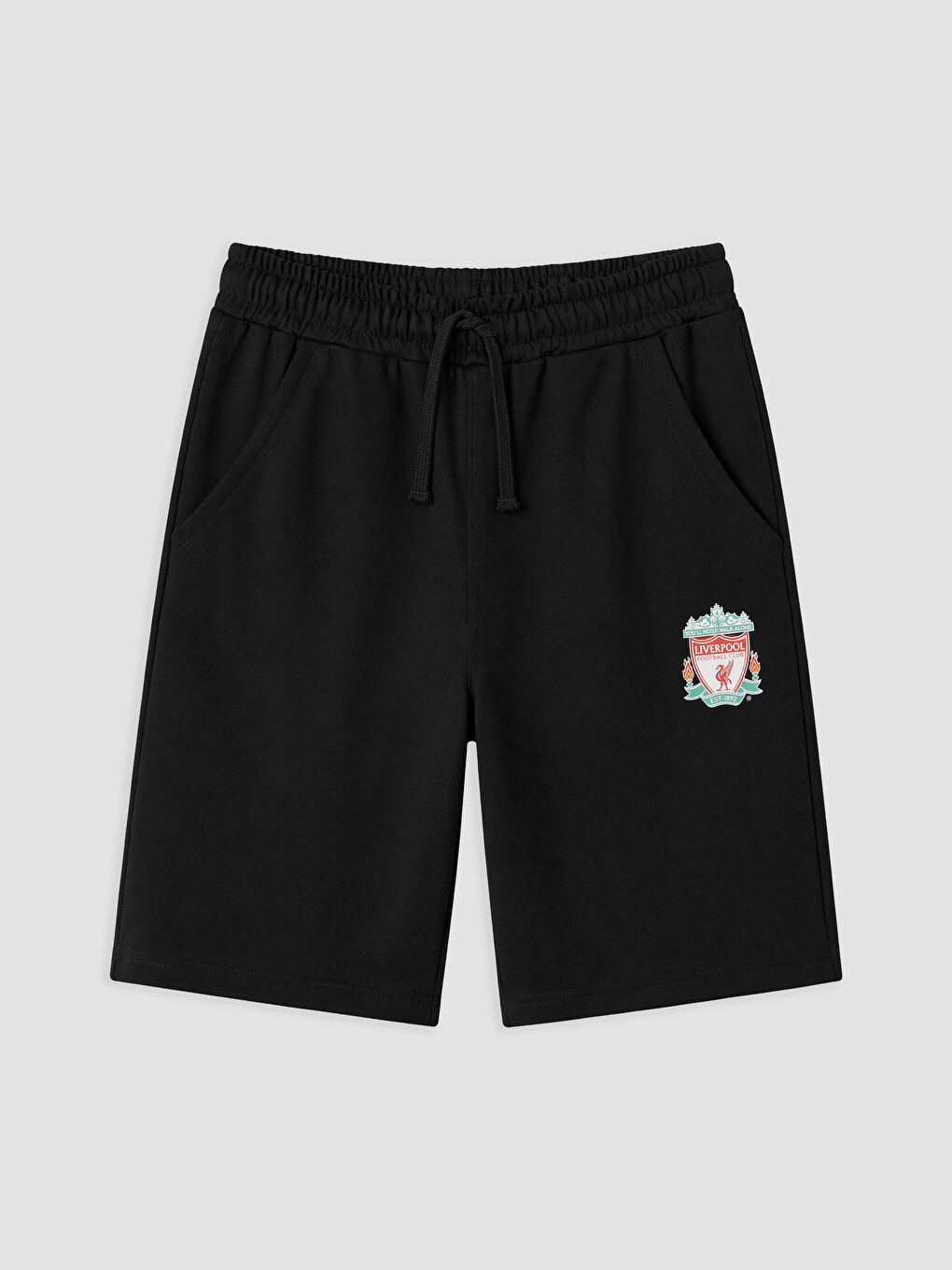 Kırmızı Liverpool Baskılı Erkek Çocuk Şortlu Takım-3