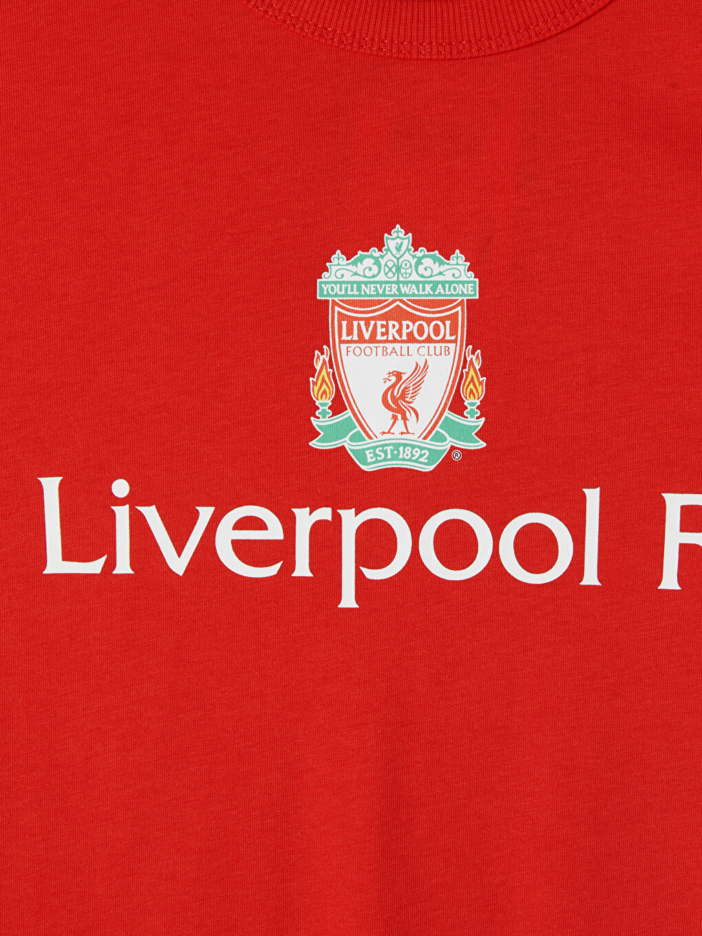 Kırmızı Liverpool Baskılı Erkek Çocuk Şortlu Takım-5