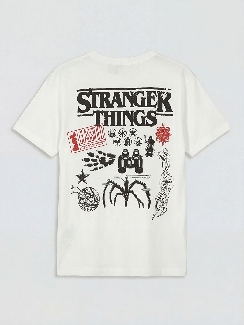 Bisiklet Yaka Stranger Things Baskılı Erkek Çocuk Tişört-2