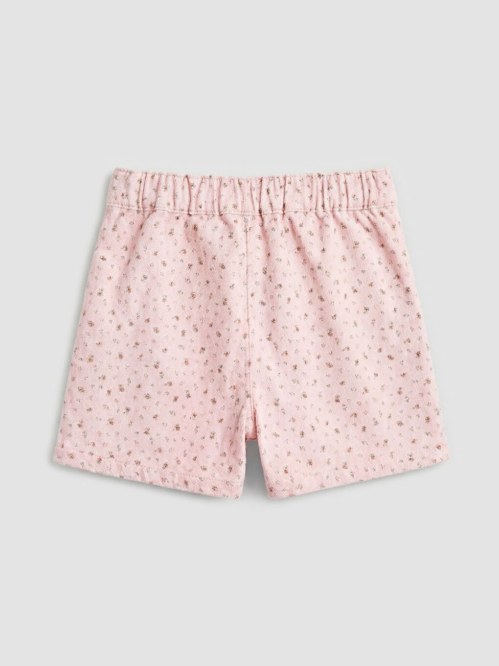 Pembe  Çiçek Desenli Kız Çocuk  Şort Etek-1
