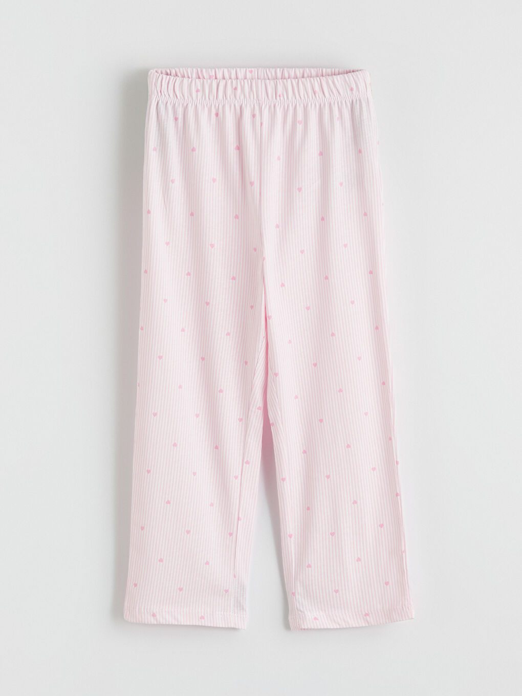 Pembe Gömlek Yaka Desenli Kız Çocuk Pijama Takım-4