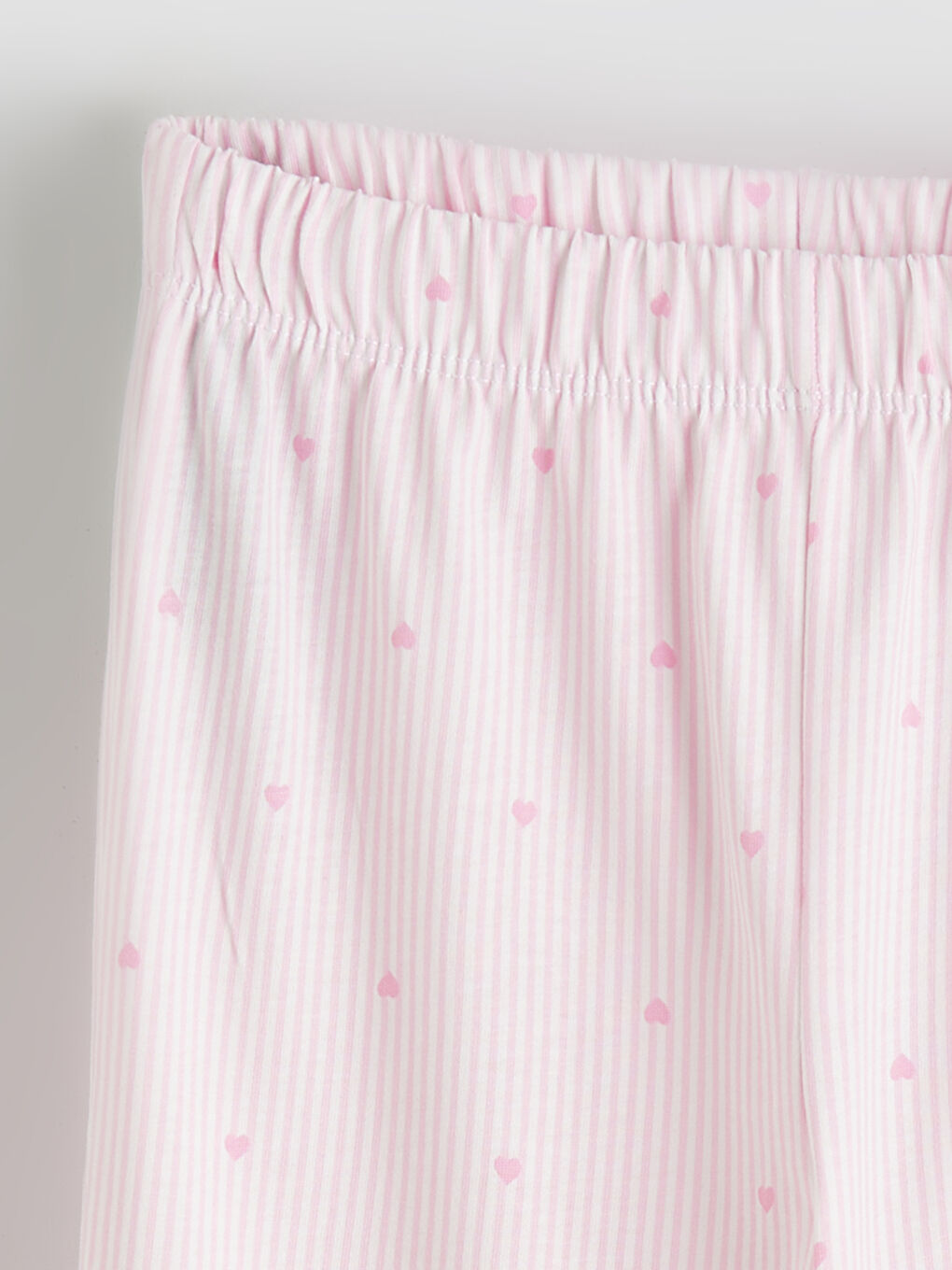 Pembe Gömlek Yaka Desenli Kız Çocuk Pijama Takım-5