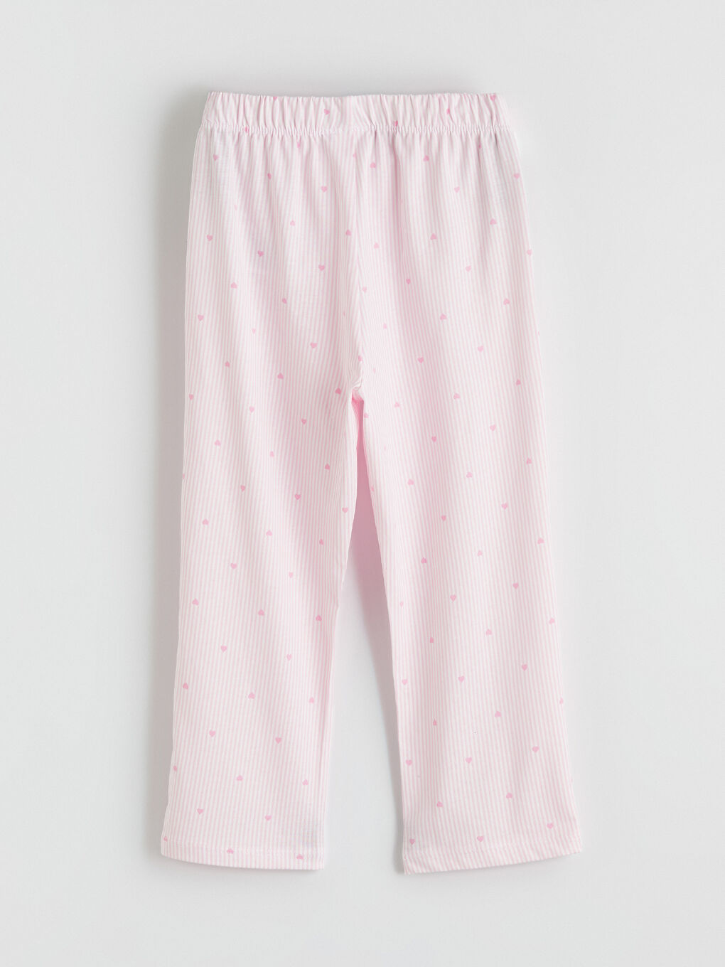 Pembe Gömlek Yaka Desenli Kız Çocuk Pijama Takım-6