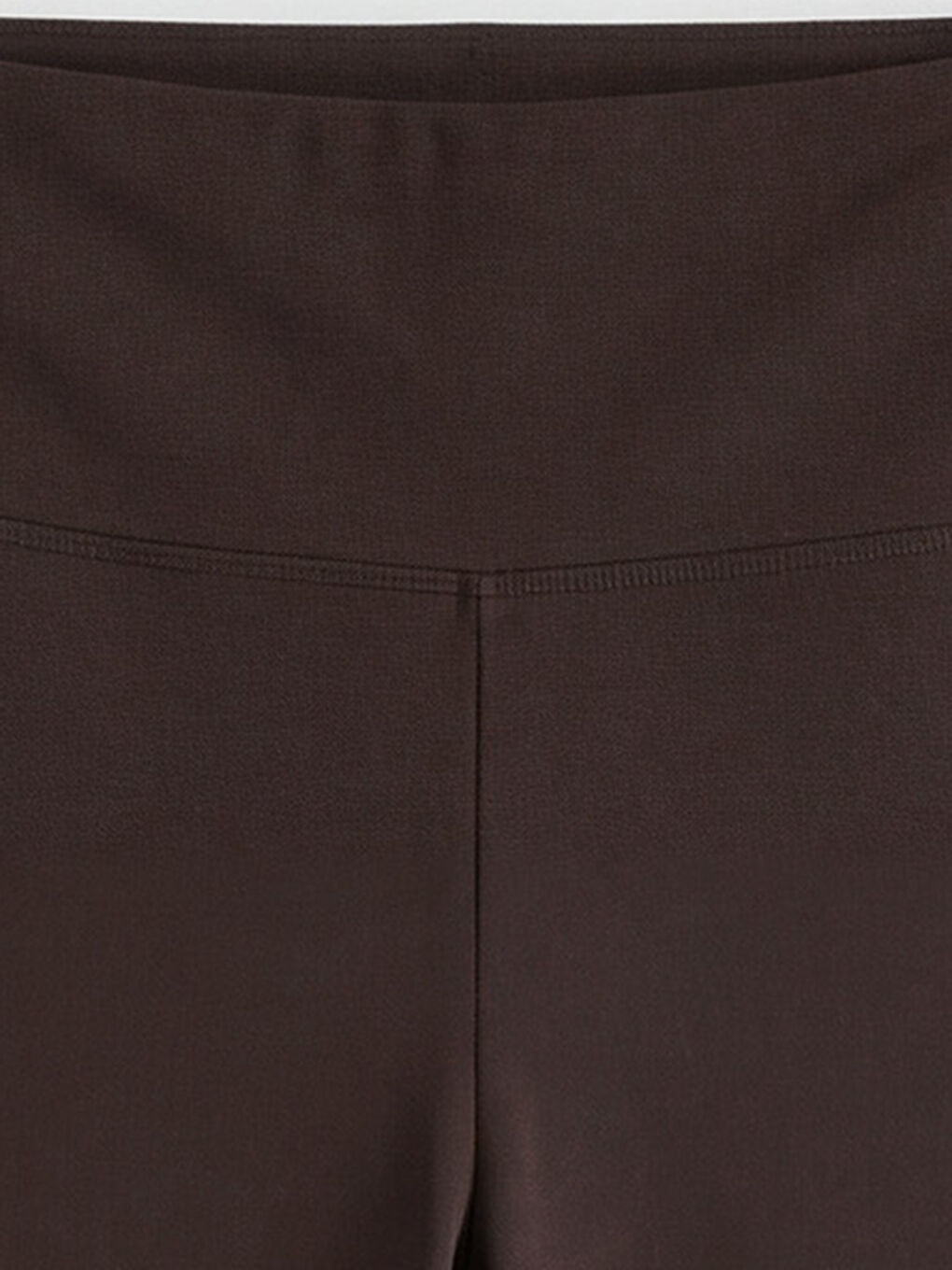 Kahverengi Beli Lastikli Ispanyol Paça Kadın Spor Tayt	-2