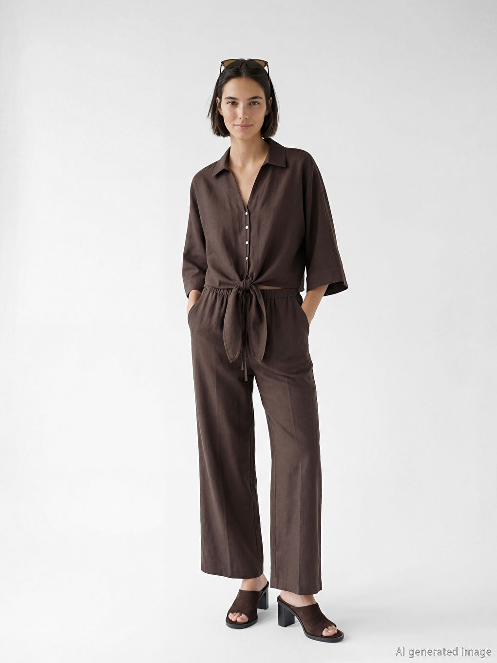 Linen Blend Women's Shirt-1