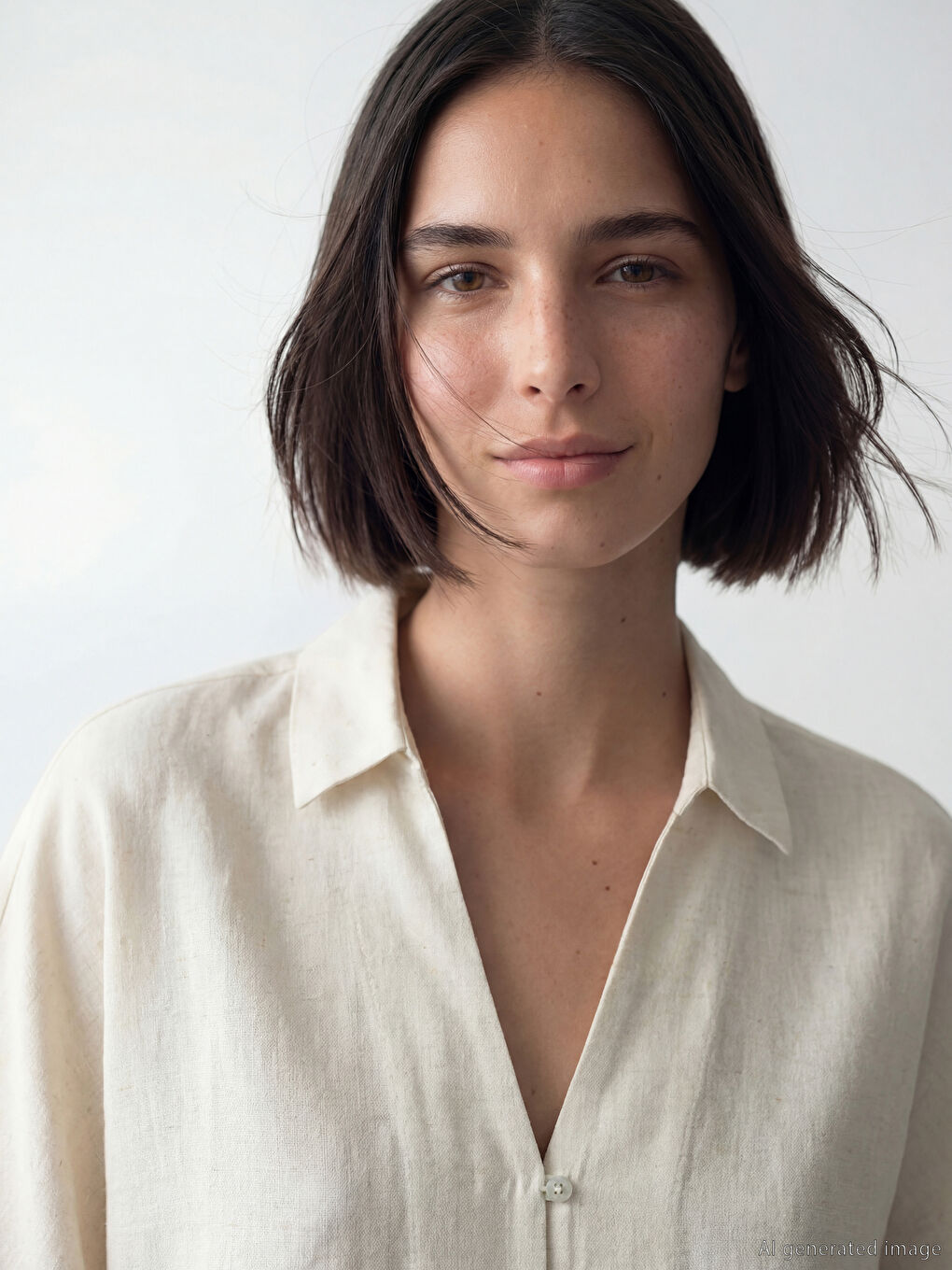 Linen Blend Women's Shirt-2