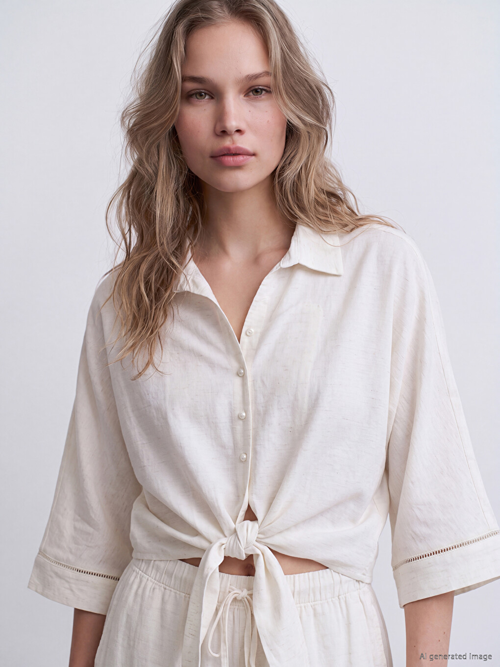 Linen Blend Women's Shirt-1