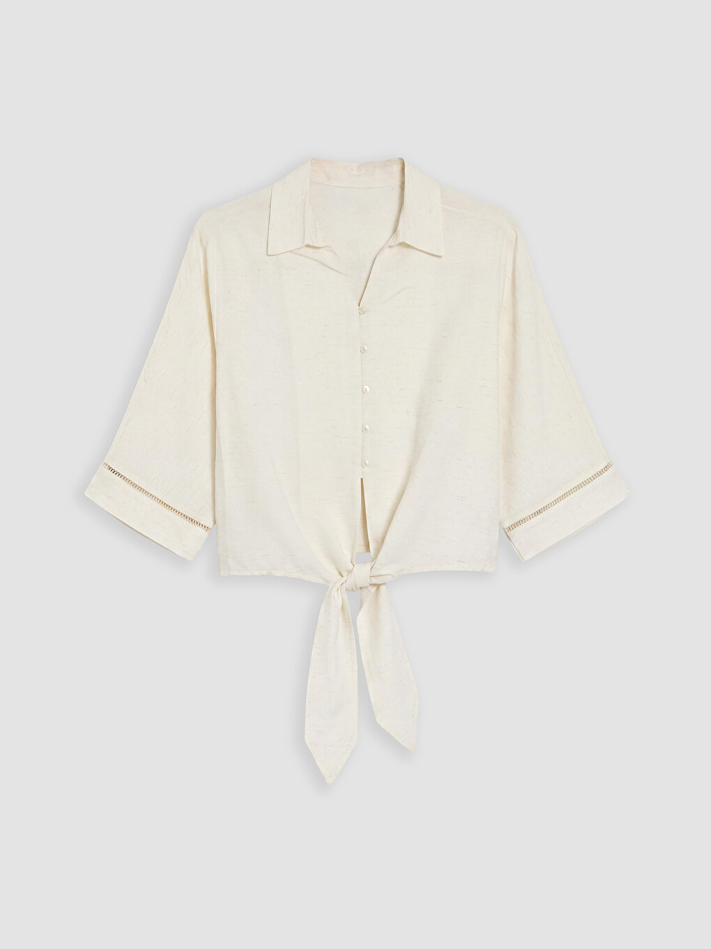 Linen Blend Women's Shirt-5