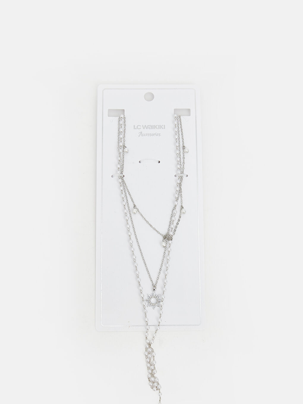 Gri Taşlı Kadın Kolye-1