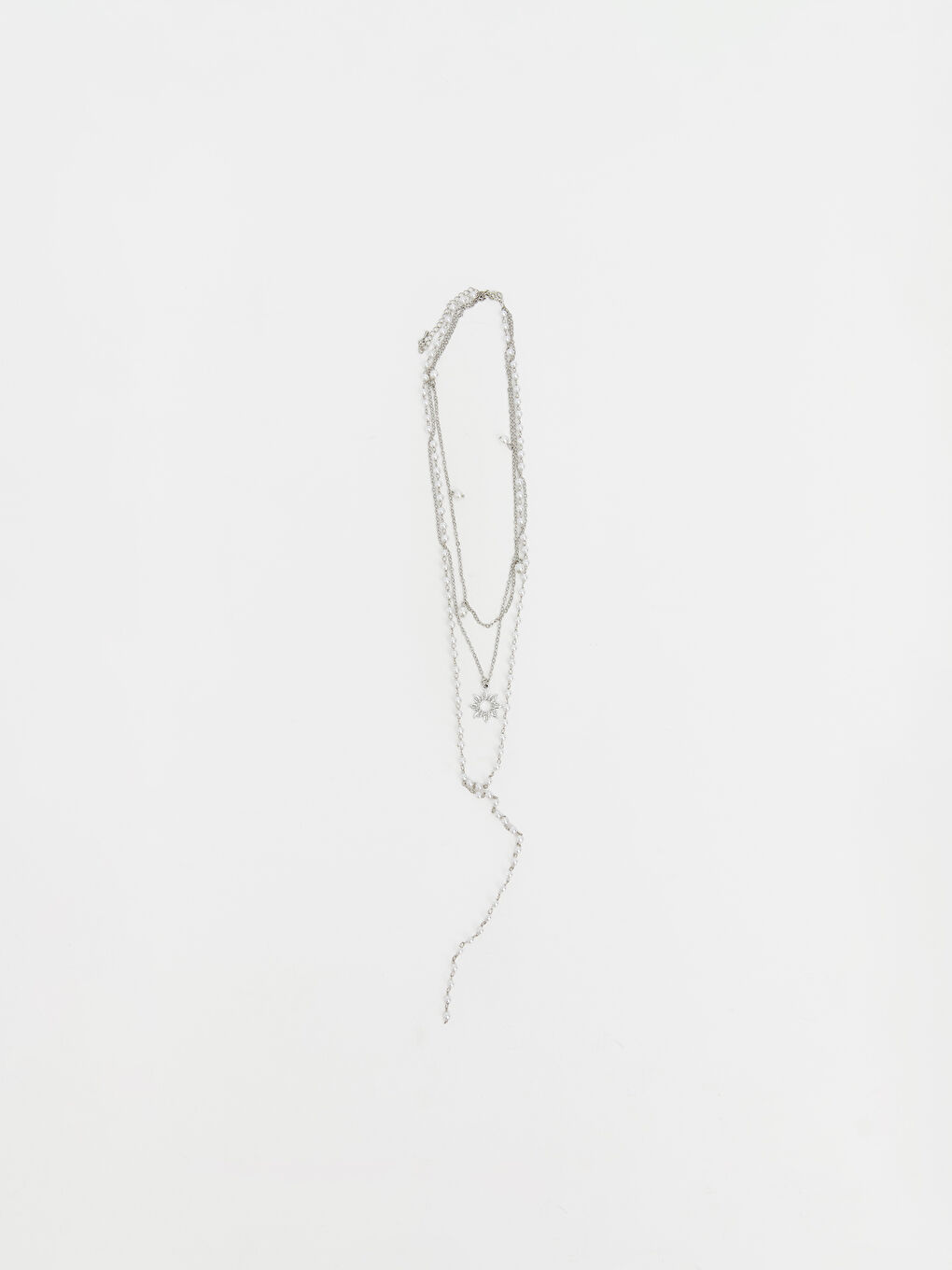 Gri Taşlı Kadın Kolye