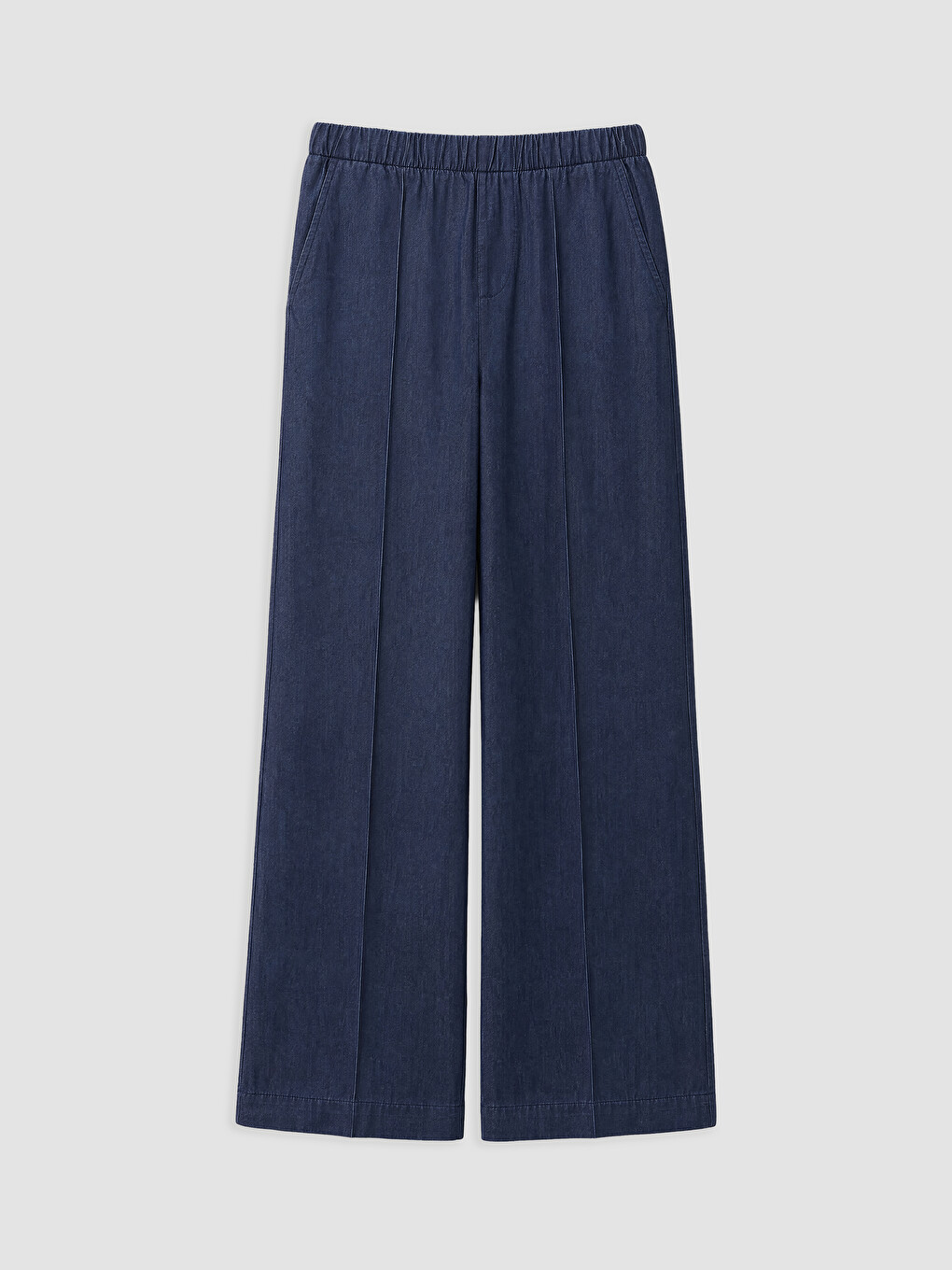 Elastic Waist Wideleg Women's Jeans