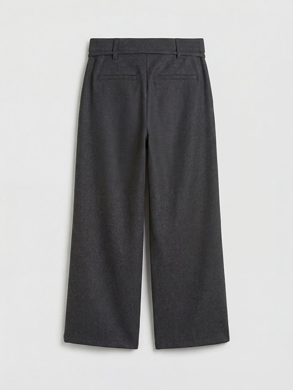 Antrasit Wideleg Pileli Kız Çocuk Pantolon-1