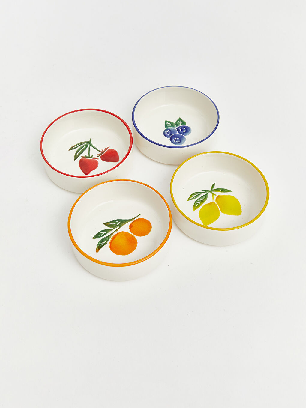 Karışık Meyve Baskılı Seramik Kase Seti 4'lü-3