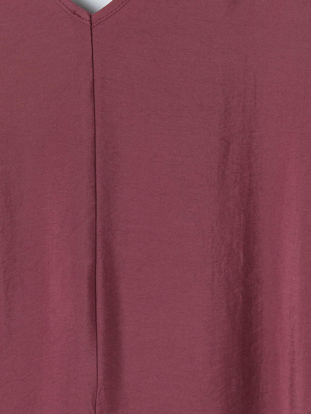 Pembe V Yaka Modal Karışımlı Elbise-2