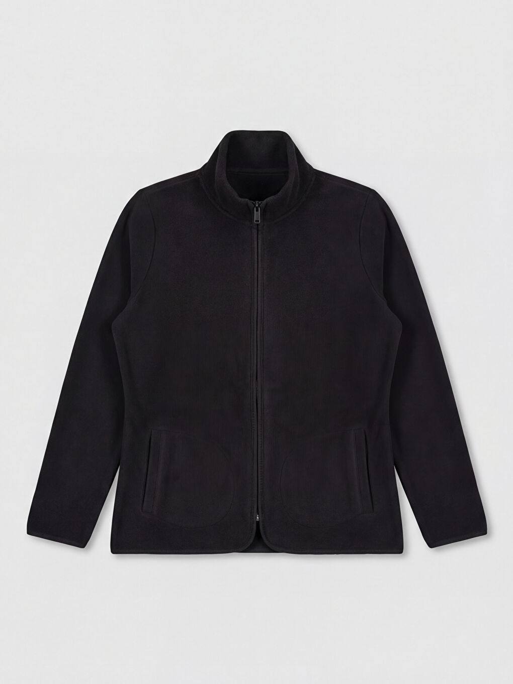 Woman BLACK Zip-Up Sweatshirt