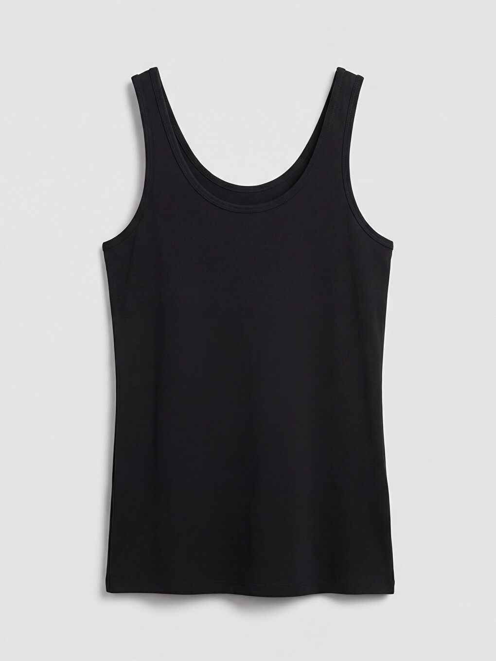 Siyah U Yaka Kadın İç Giyim Atlet 3'lü-9