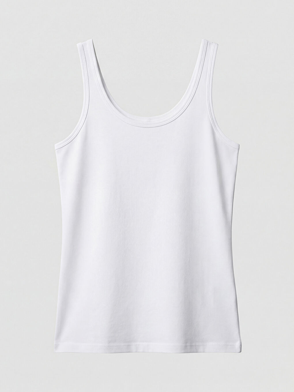 Siyah U Yaka Kadın İç Giyim Atlet 3'lü-13