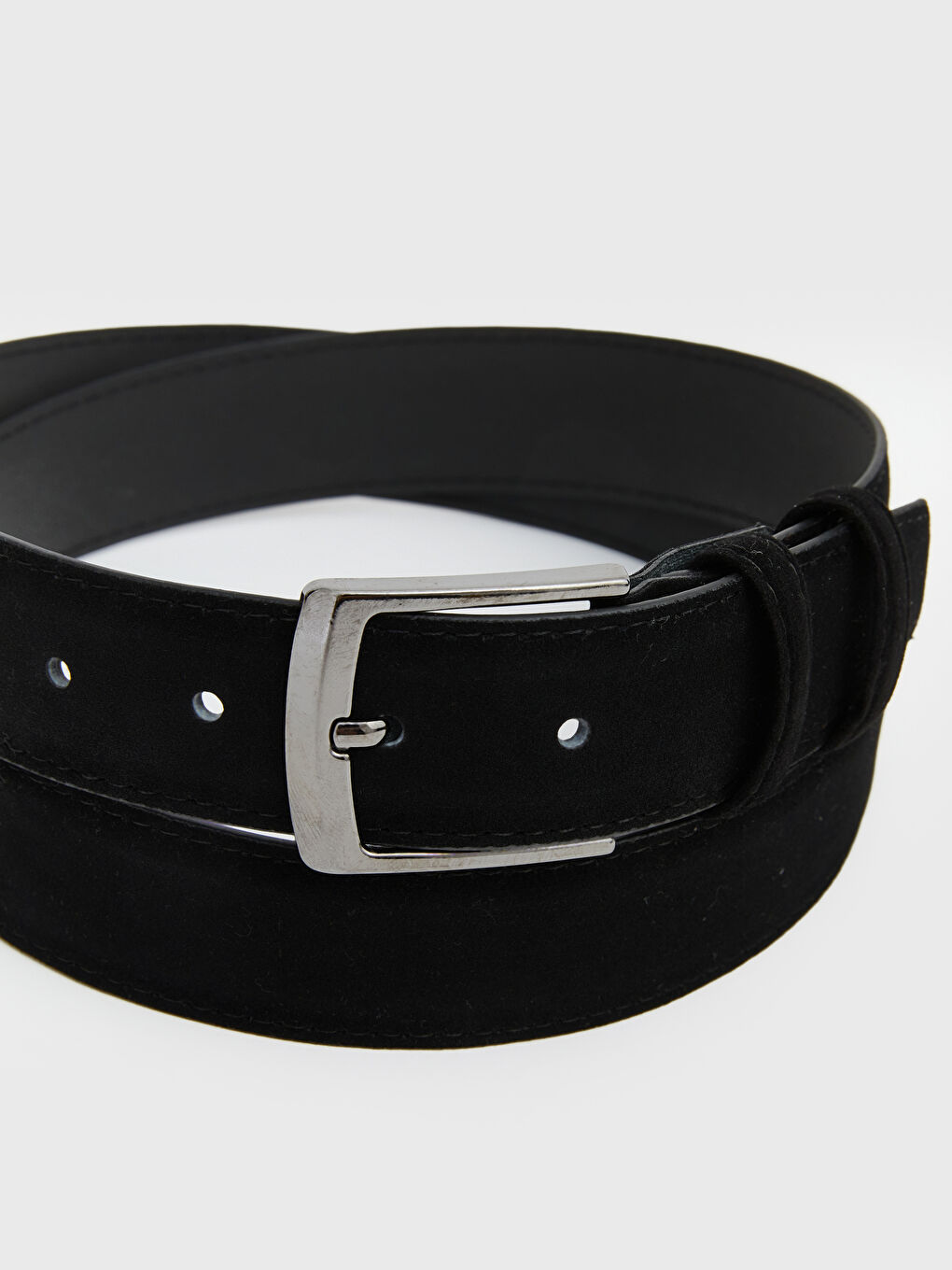 Siyah Süet Görünümlü Erkek Kemer-3