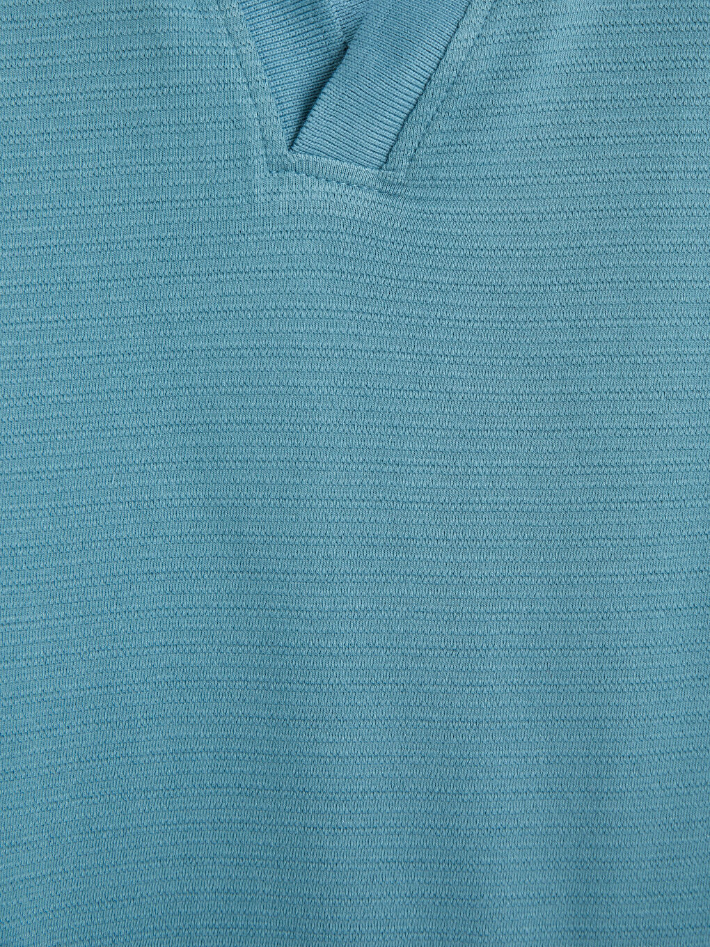 İndigo Polo Yaka Şerit Detaylı Erkek Çocuk Tişört-2