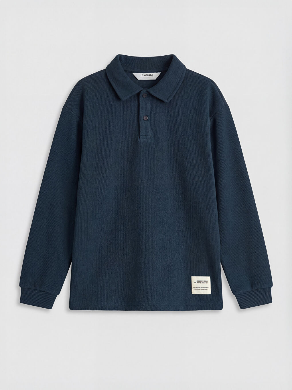 Lacivert Polo Yaka Erkek Çocuk Tişört