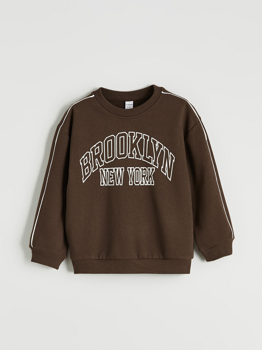 Kahverengi Erkek Çocuk Brooklyn Baskılı Eşofman Takımı-1