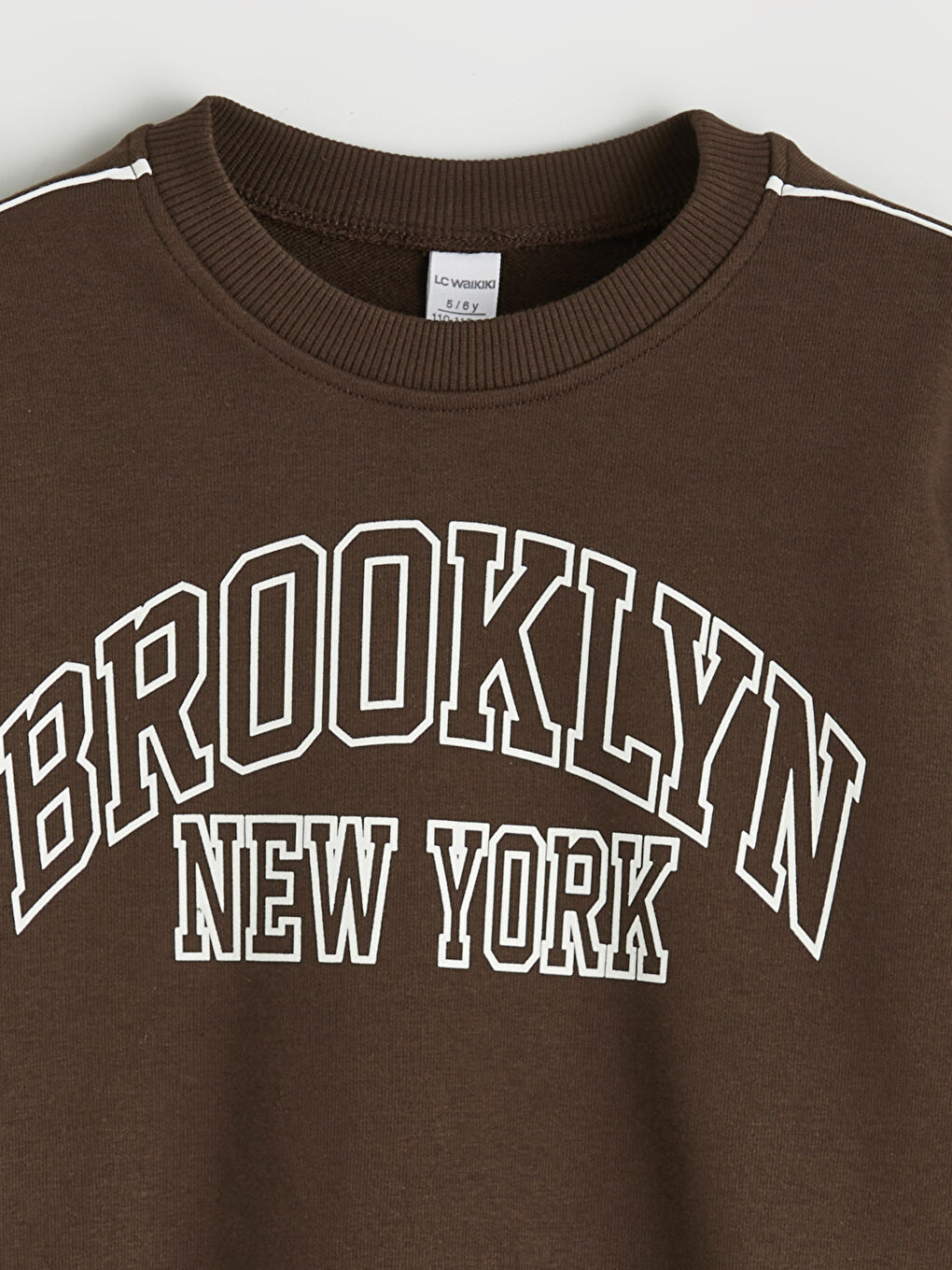 Kahverengi Erkek Çocuk Brooklyn Baskılı Eşofman Takımı-2