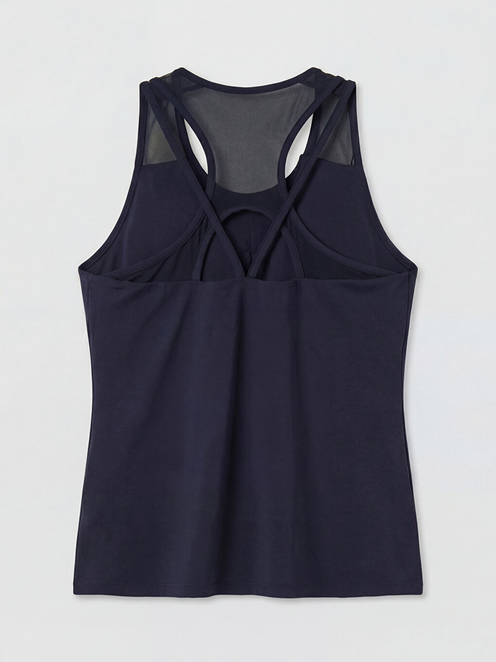 Woman Navy Athletic Tank Top-4