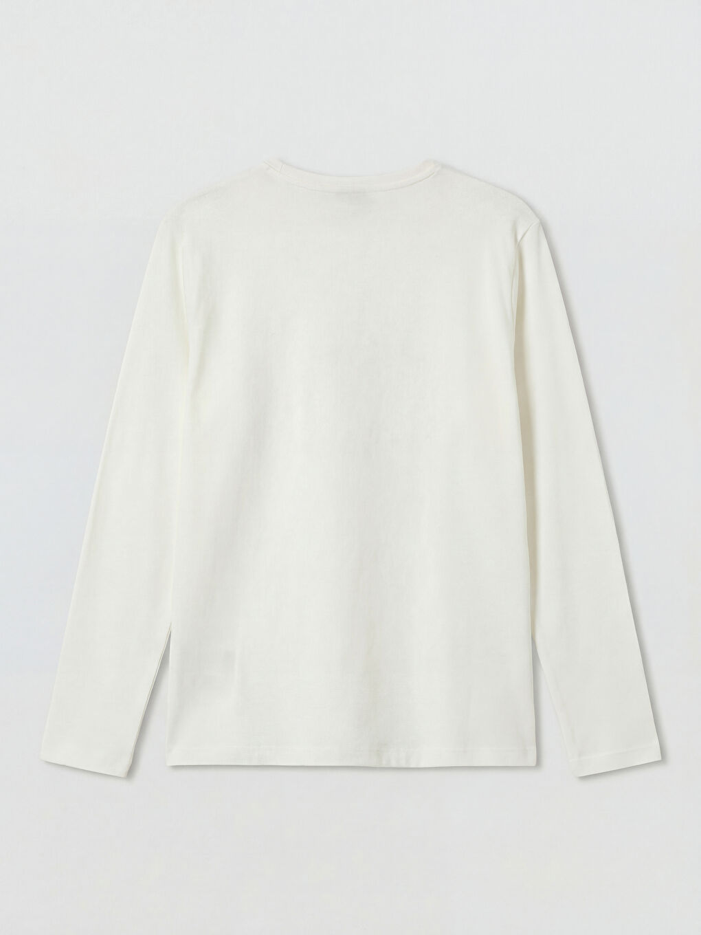 Bej Bisiklet Yaka Kız Çocuk Tişört ve Süveter-2