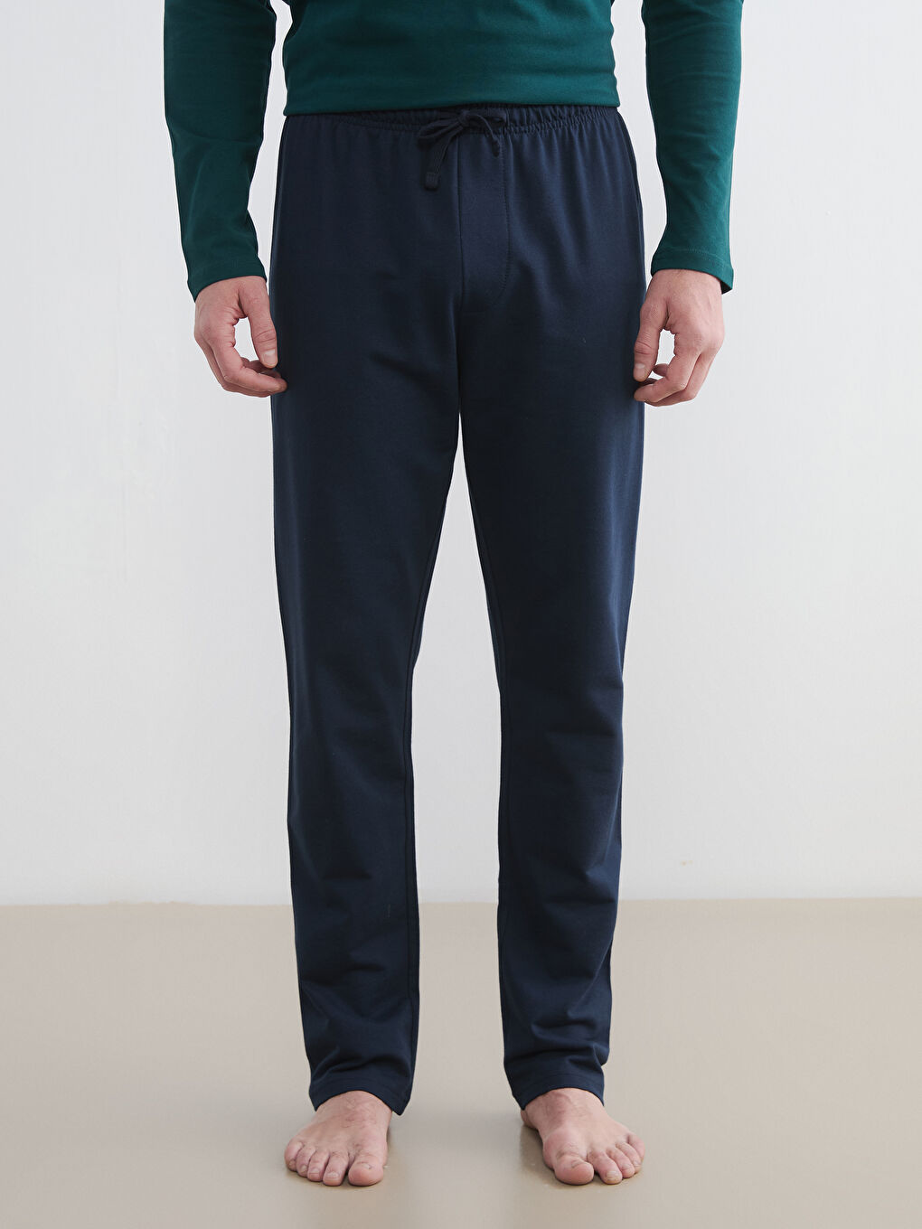 Lacivert Standart Kalıp Erkek Pijama Altı-1