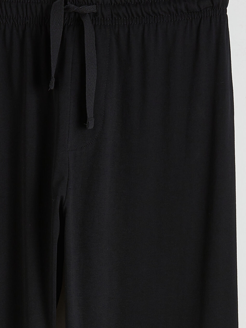 Siyah Standart Kalıp Erkek Pijama Altı-1