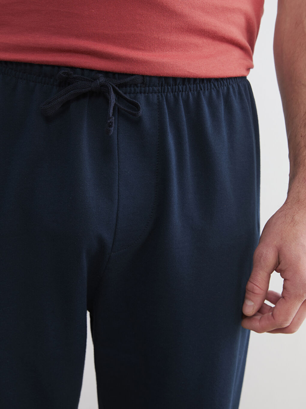 Lacivert Standart Kalıp Erkek Şortlu Pijama Altı-2