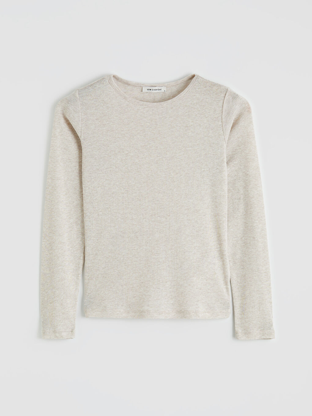 Bej Bisiklet Yaka Kadın Body	