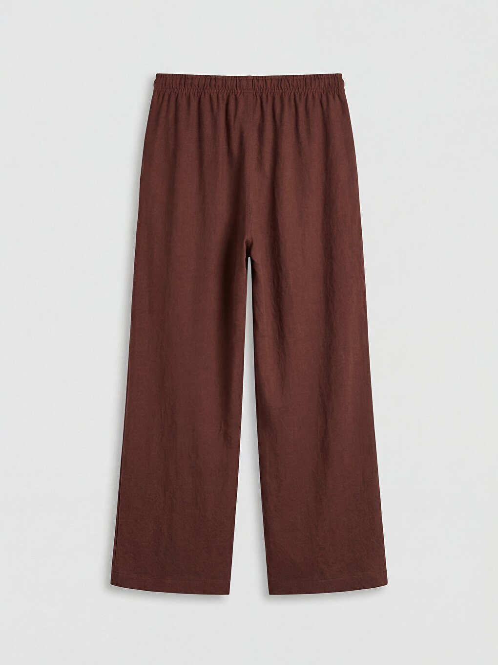 Elastic Waist Wide Leg Women's Trousers-5
