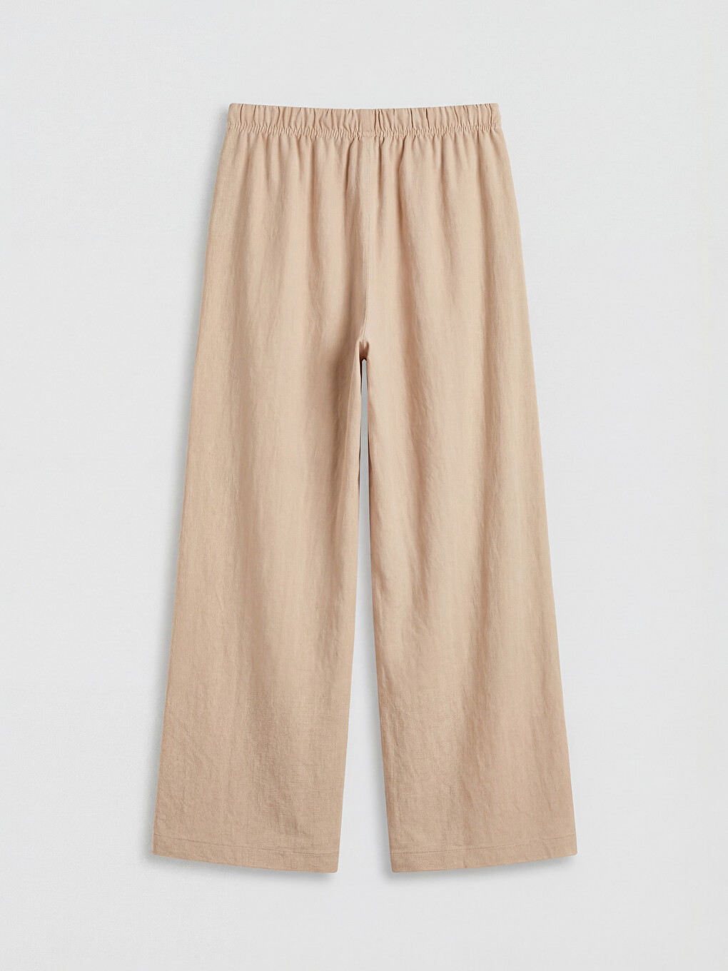 Elastic Waist Wide Leg Women's Trousers-5