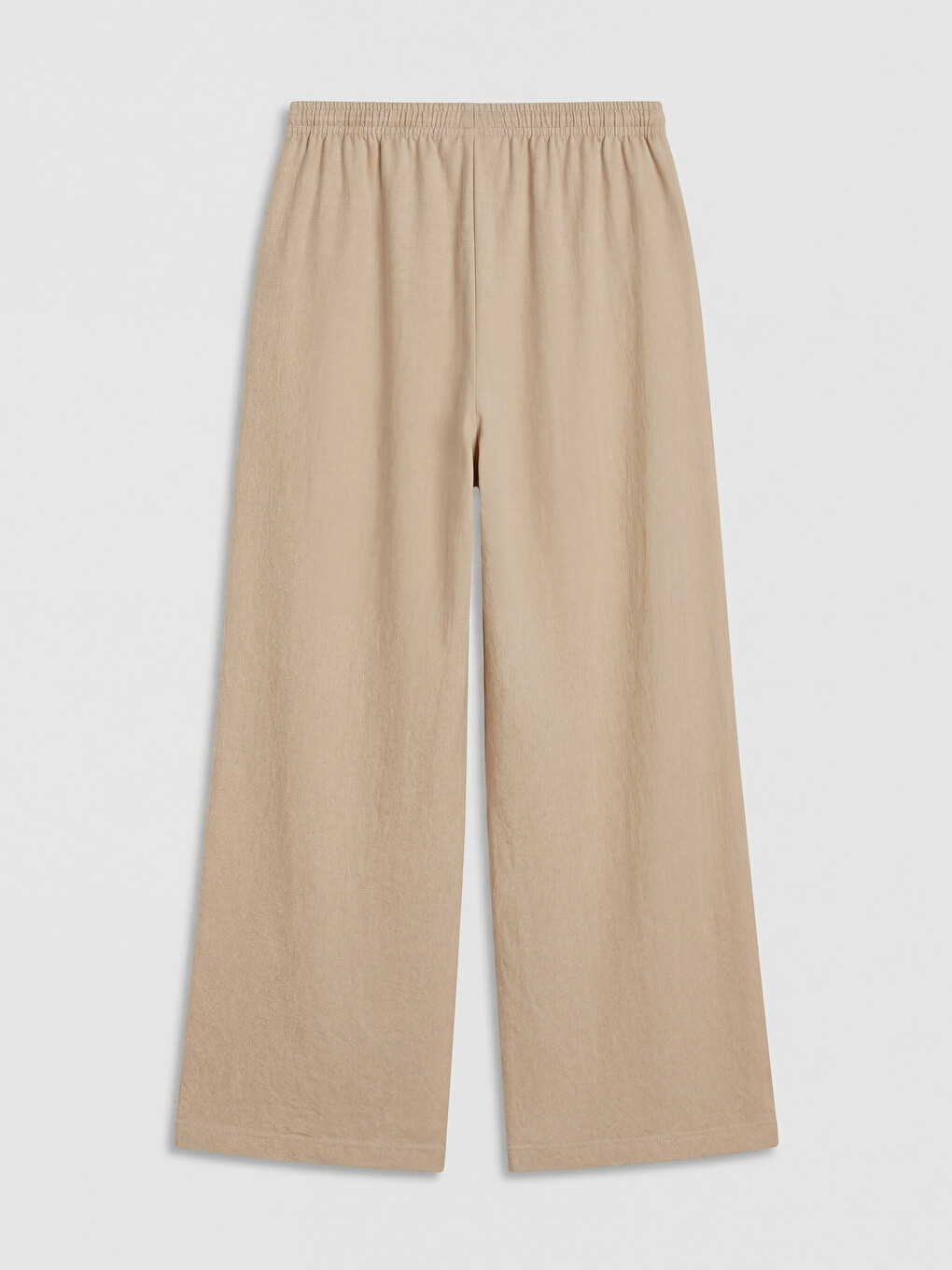 Elastic Waist Wide Leg Women's Trousers-5