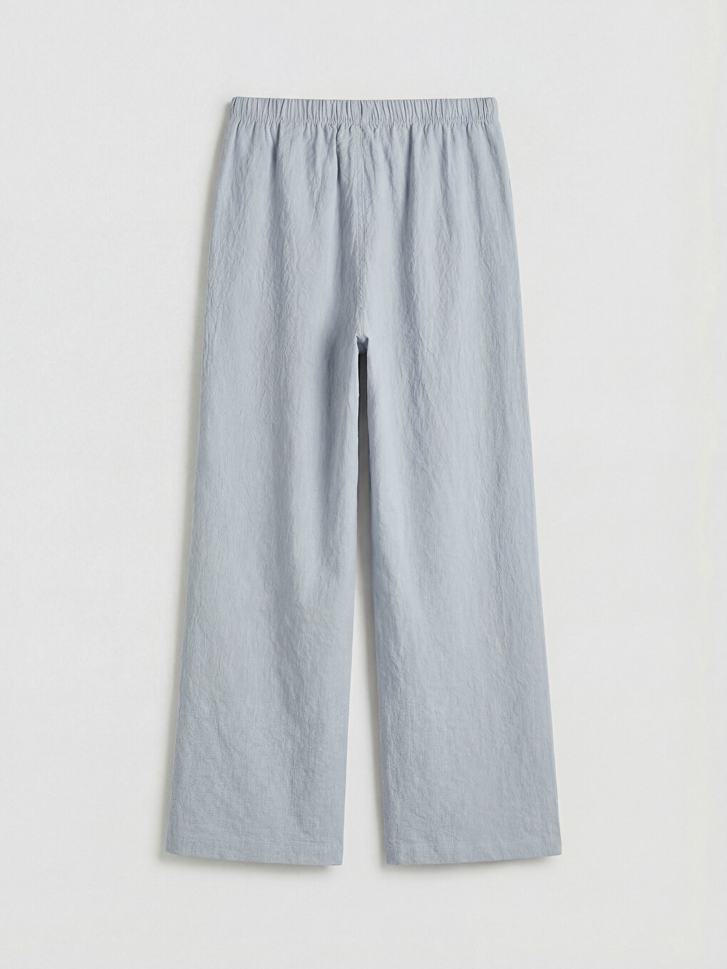 Elastic Waist Wide Leg Women's Trousers-4