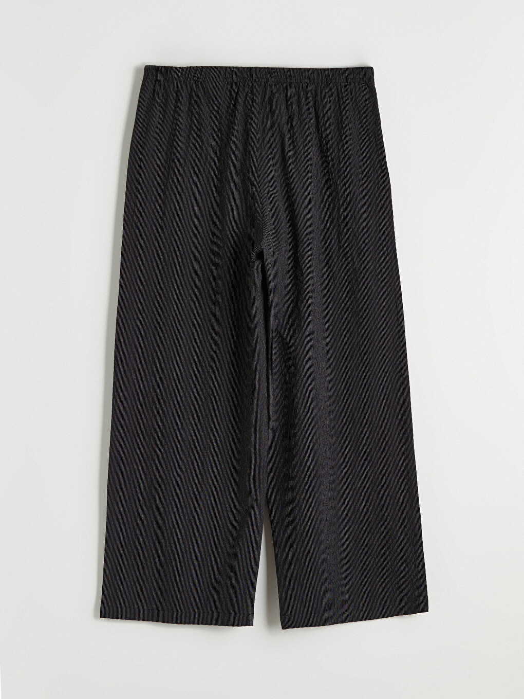 Elastic Waist Wide Leg Women's Trousers-4